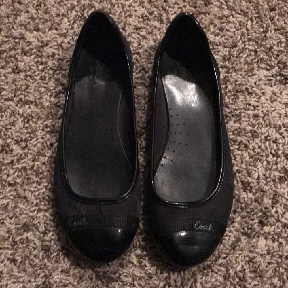 Black Coach Flats